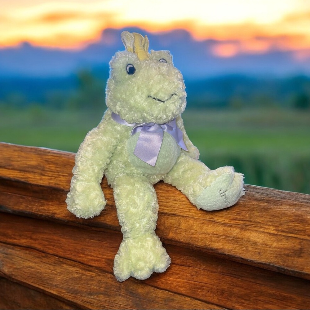 Wendy Bellissimo Sir Leapsalot Frog Prince Dreams Plush Stuffed Animal Crown 16”